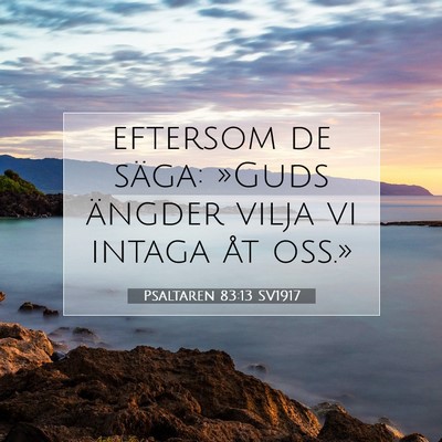 Psaltaren 83:13 SV1917 Bild av bibelvers