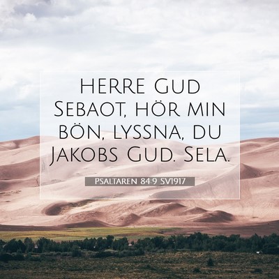 Psaltaren 84:9 Bibelvers Förklarad