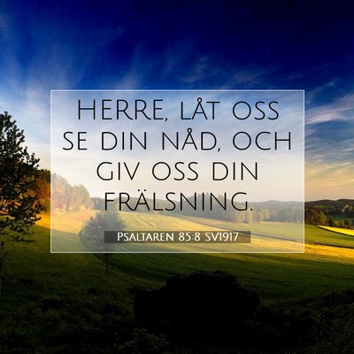 Psaltaren 85:8 Bibelvers Förklarad