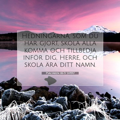 Psaltaren 86:9 Bibelvers Förklarad
