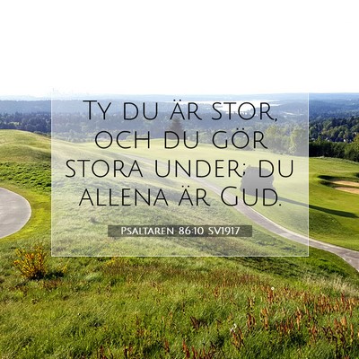 Psaltaren 86:10 SV1917 Bild av bibelvers