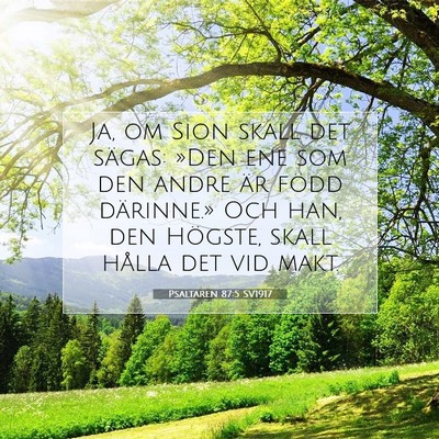 Psaltaren 87:5 Bibelvers Förklarad