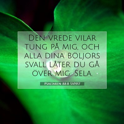 Psaltaren 88:8 Bibelvers Förklarad