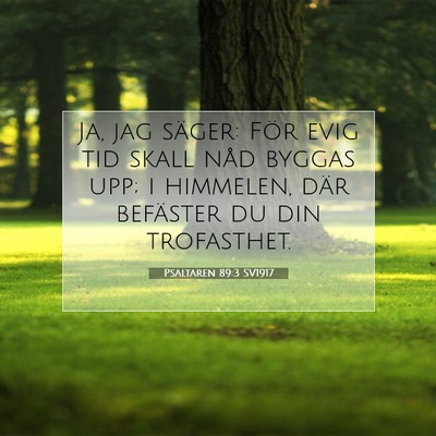 Psaltaren 89:3 SV1917 Bild av bibelvers