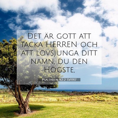 Psaltaren 92:2 Bibelvers Förklarad