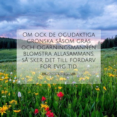 Psaltaren 92:8 Bibelvers Förklarad