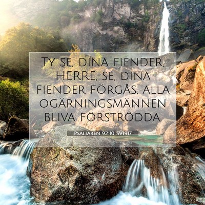 Psaltaren 92:10 Bibelvers Förklarad