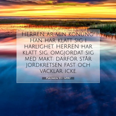 Psaltaren 93:1 SV1917 Bild av bibelvers
