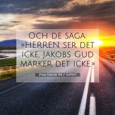Psaltaren 94:7 Bibelvers Förklarad