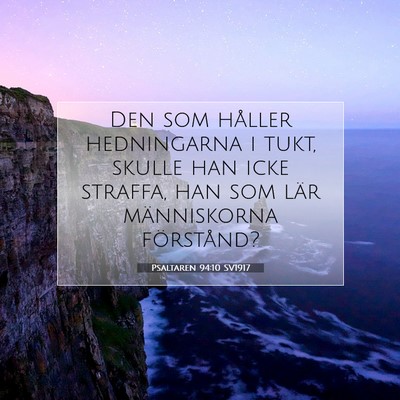 Psaltaren 94:10 Bibelvers Förklarad