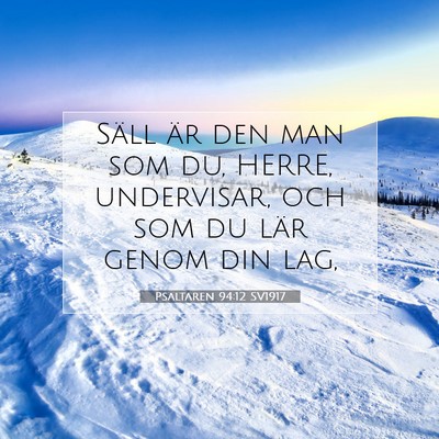 Psaltaren 94:12 Bibelvers Förklarad