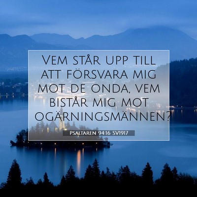 Psaltaren 94:16 Bibelvers Förklarad