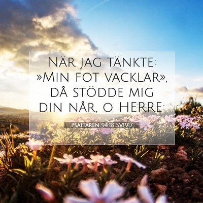 Psaltaren 94:18 Bibelvers Förklarad