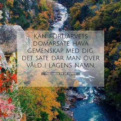 Psaltaren 94:20 Bibelvers Förklarad