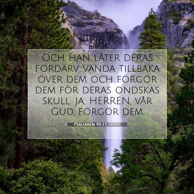 Psaltaren 94:23 Bibelvers Förklarad