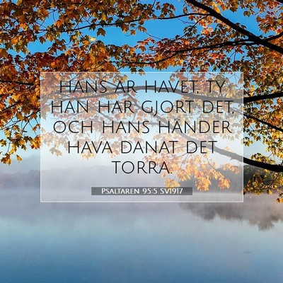 Psaltaren 95:5 Bibelvers Förklarad