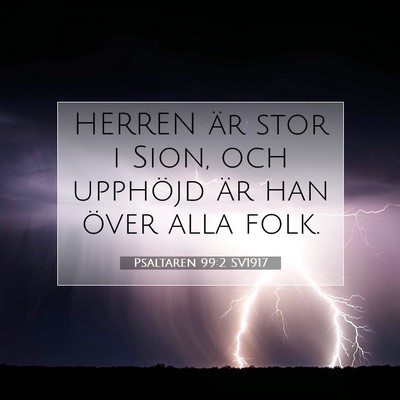 Psaltaren 99:2 SV1917 Bild av bibelvers