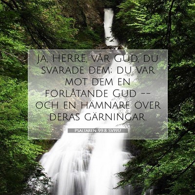 Psaltaren 99:8 SV1917 Bild av bibelvers