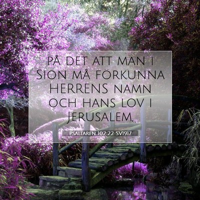 Psaltaren 102:22 SV1917 Bild av bibelvers