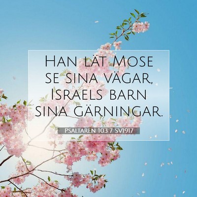 Psaltaren 103:7 Bibelvers Förklarad
