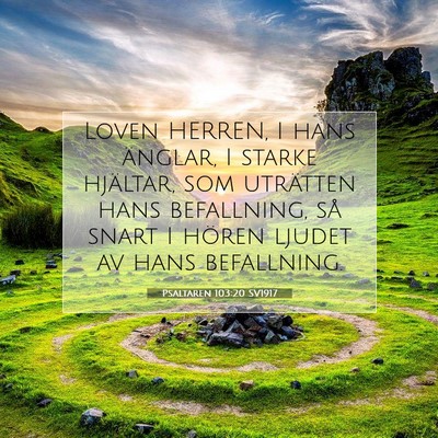 Psaltaren 103:20 Bibelvers Förklarad