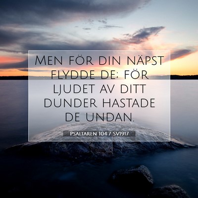 Psaltaren 104:7 Bibelvers Förklarad