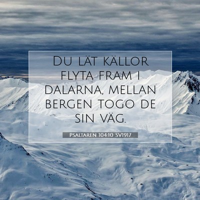Psaltaren 104:10 Bibelvers Förklarad