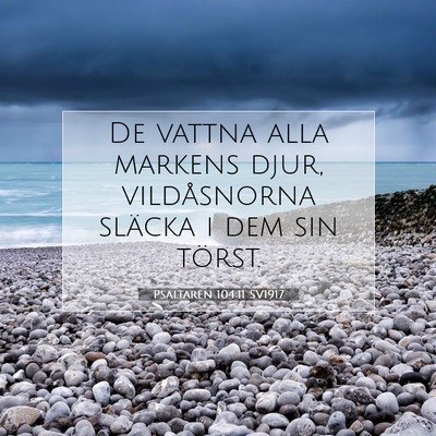 Psaltaren 104:11 Bibelvers Förklarad