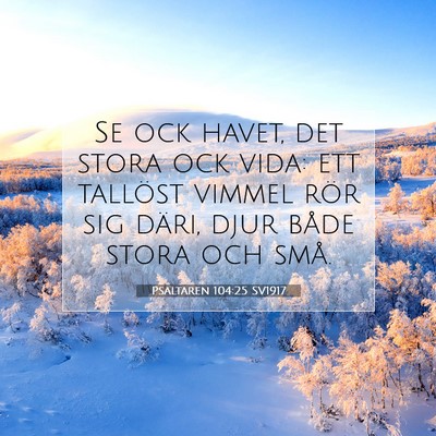 Psaltaren 104:25 Bibelvers Förklarad
