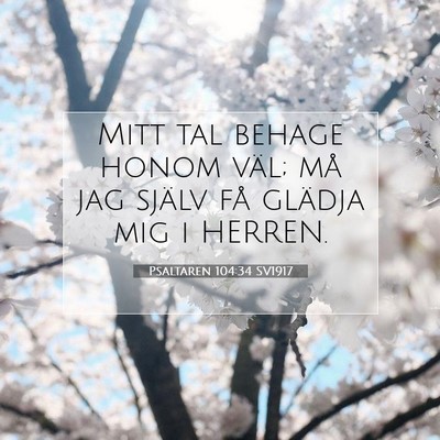 Psaltaren 104:34 Bibelvers Förklarad