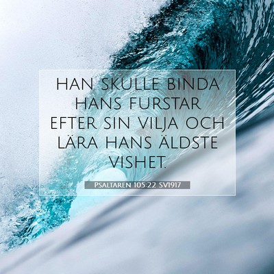 Psaltaren 105:22 Bibelvers Förklarad
