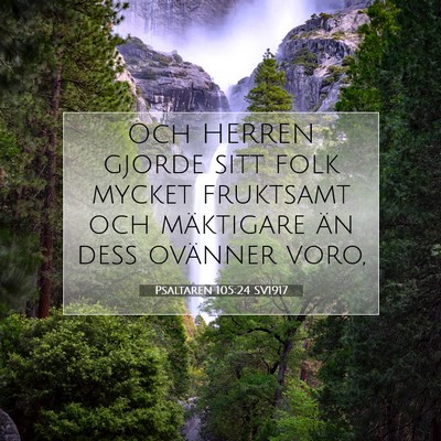 Psaltaren 105:24 Bibelvers Förklarad
