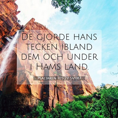 Psaltaren 105:27 Bibelvers Förklarad