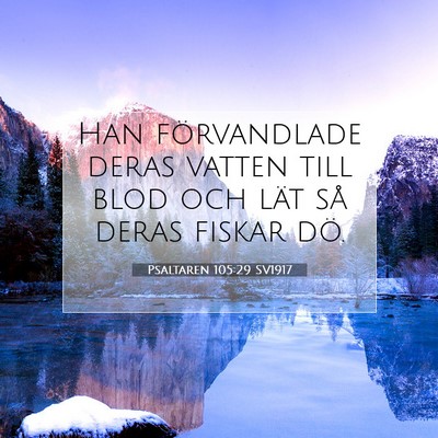 Psaltaren 105:29 Bibelvers Förklarad