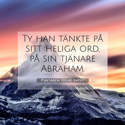 Psaltaren 105:42 Bibelvers Förklarad