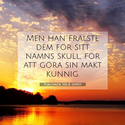 Psaltaren 106:8 Bibelvers Förklarad