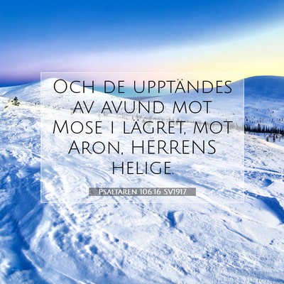 Psaltaren 106:16 Bibelvers Förklarad