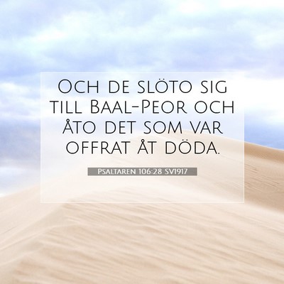 Psaltaren 106:28 Bibelvers Förklarad