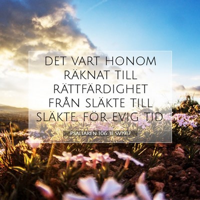 Psaltaren 106:31 Bibelvers Förklarad