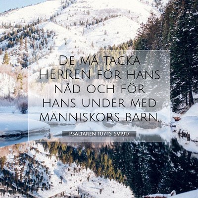 Psaltaren 107:15 Bibelvers Förklarad