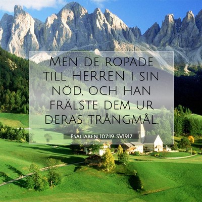 Psaltaren 107:19 Bibelvers Förklarad