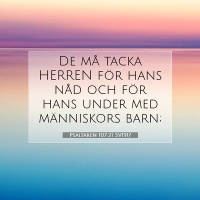 Psaltaren 107:21 Bibelvers Förklarad