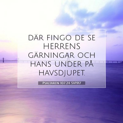 Psaltaren 107:24 Bibelvers Förklarad