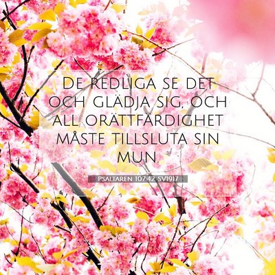 Psaltaren 107:42 Bibelvers Förklarad