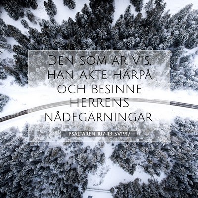 Psaltaren 107:43 Bibelvers Förklarad