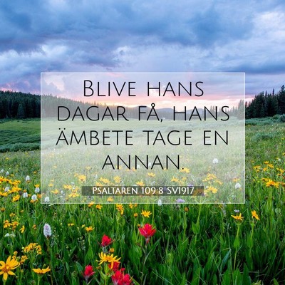 Psaltaren 109:8 Bibelvers Förklarad