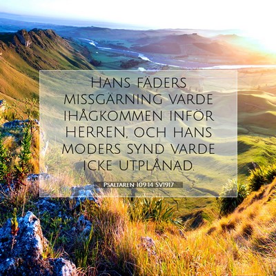 Psaltaren 109:14 Bibelvers Förklarad