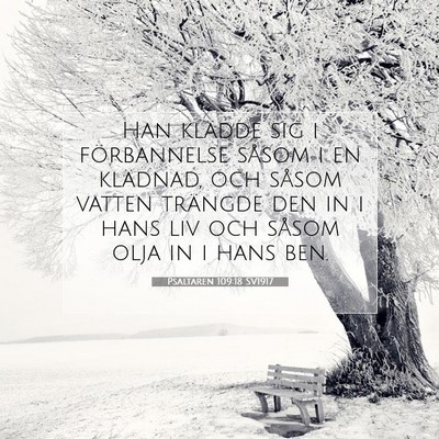Psaltaren 109:18 Bibelvers Förklarad
