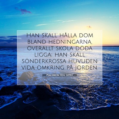 Psaltaren 110:6 Bibelvers Förklarad