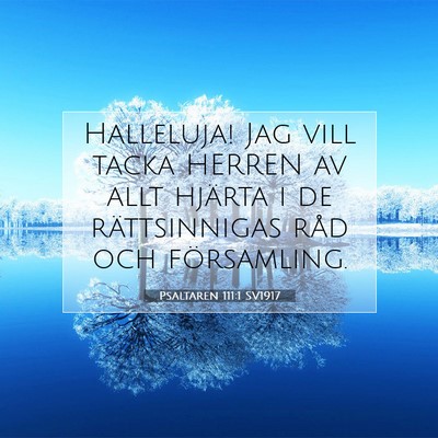 Psaltaren 111:1 SV1917 Bild av bibelvers